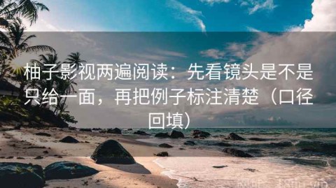 柚子影视两遍阅读：先看镜头是不是只给一面，再把例子标注清楚（口径回填）
